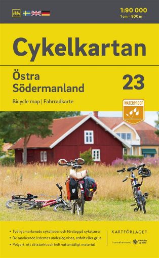 Bild på Cykelkartan Blad 23 Östra Södermanland 2023-2025