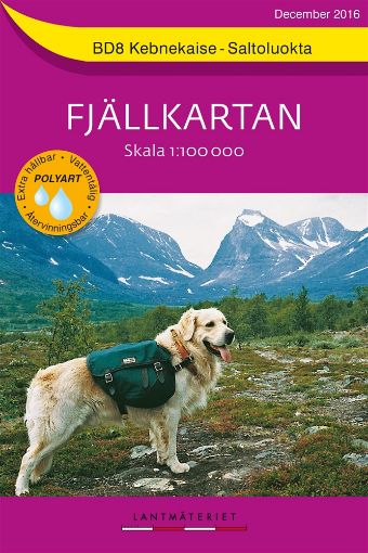 Bild på BD8 Kebnekaise-Saltoluokta Fjällkartan : 1:100000