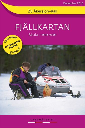 Bild på Z5 Åkersjön-Kall Fjällkartan : 1:100000